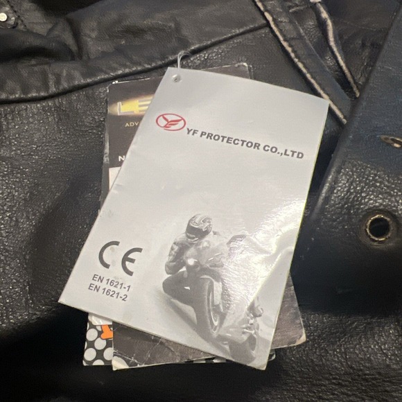 Xelement Jacket Men Size 2XL Vintage Distressed Leather Motorcycle Zip Out Liner - Picture 5 of 9